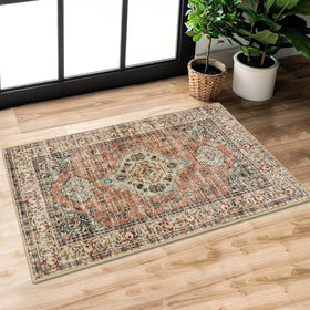Lahome Eleanor oriental rug entryway shows soft texture and easy cleaning.