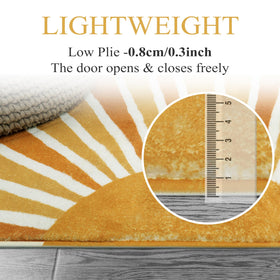 Lahome soft 0.4-inch pile offers plush underfoot texture.