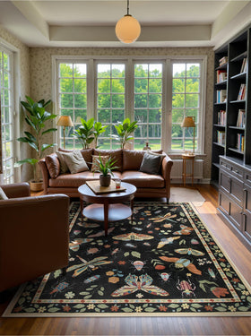 Lahome 5x7 rug with stain-resistant fibers resists everyday spills