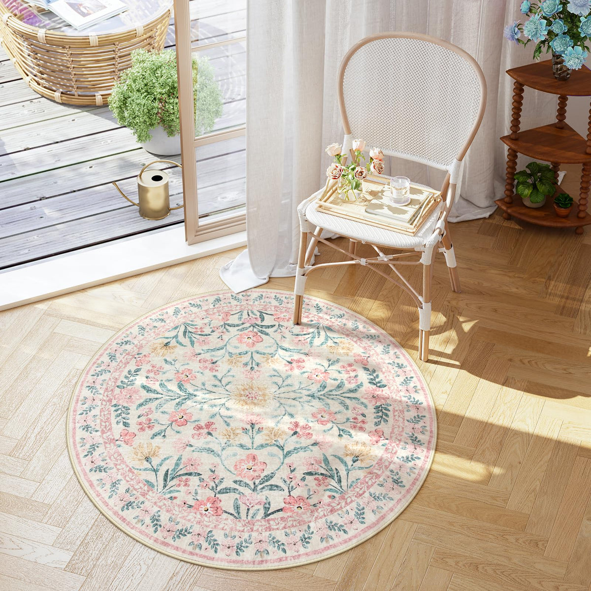 Lahome Sylvie cozy bedroom rug, versatile decor for dorms and reading nooks.