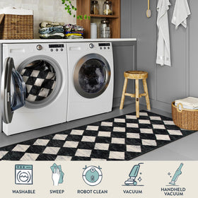 Lahome Zelie washable rug for easy cleaning in busy homes.