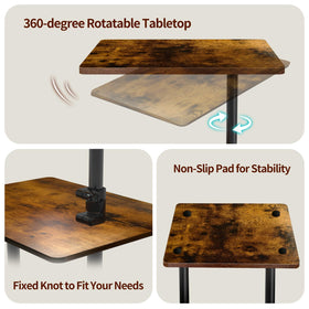 LAIDUOLEOE space-saving couch table ideal as nightstand or coffee station.