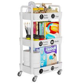 Laiensia 3-Tier Cart kitchen scene demonstrates versatile organization.