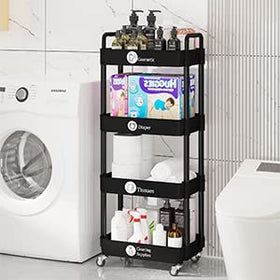Laiensia labeling labels help keep items neatly organized on shelves.