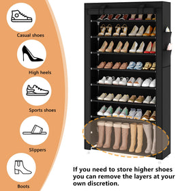 Laiensia adjustable layer height accommodates long boots.