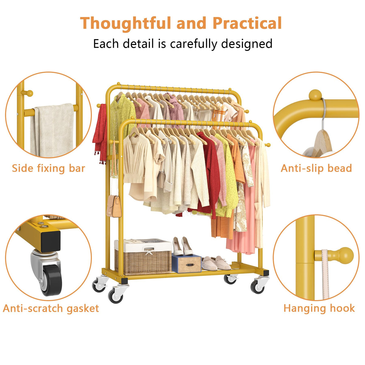 Laiensia 360-degree Wheels emphasize smooth, quiet moves for easy rearrangement.