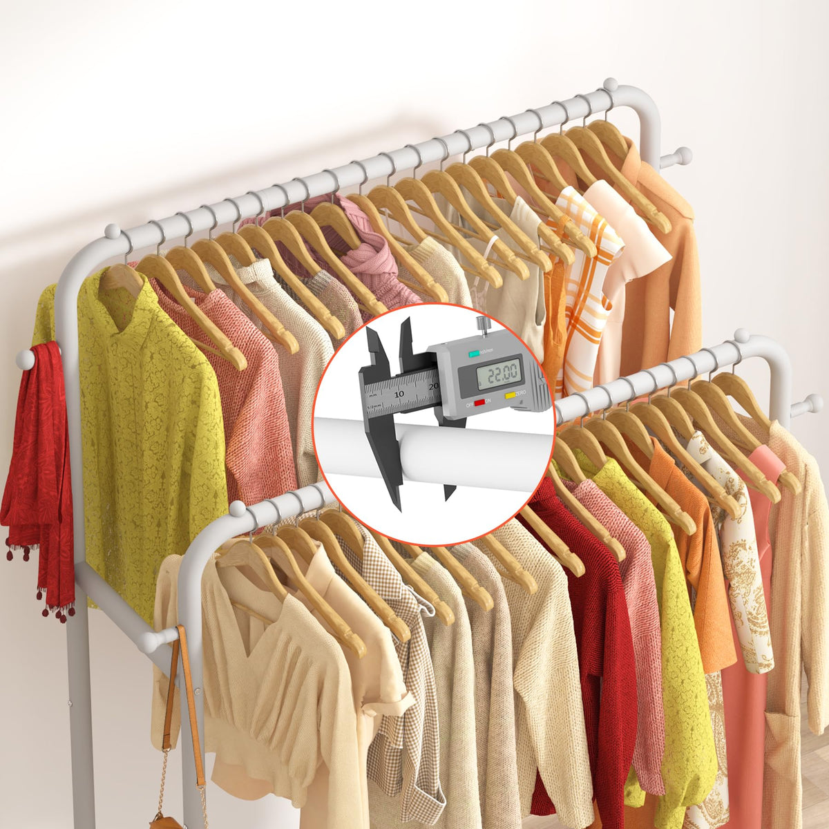 Laiensia portable wardrobe suits bedrooms and small spaces.