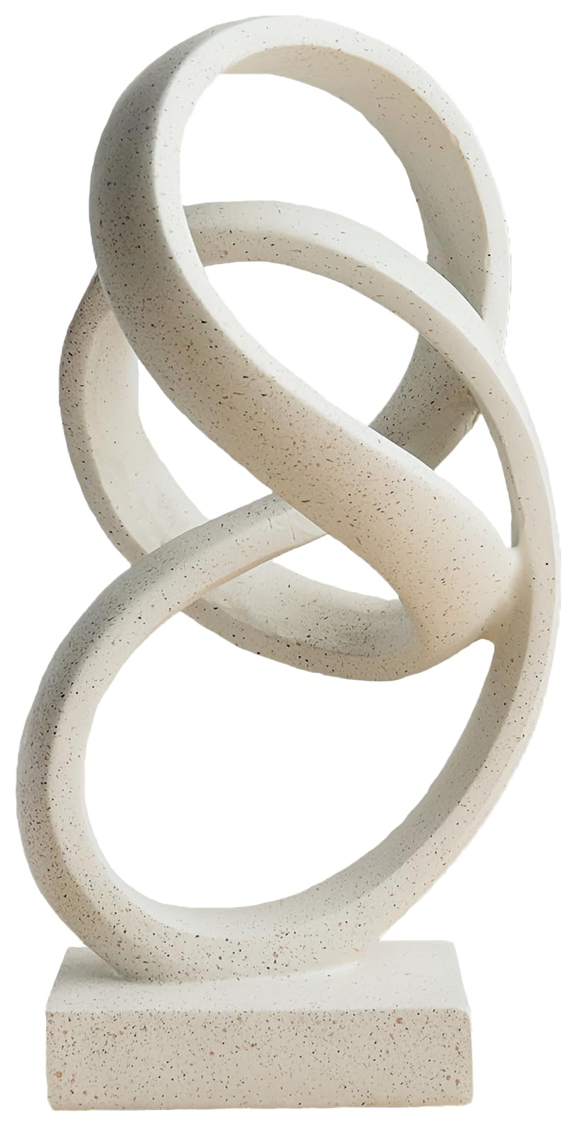 Laikearts white ribbon sculpture enhances modern living room decor with elegant balance