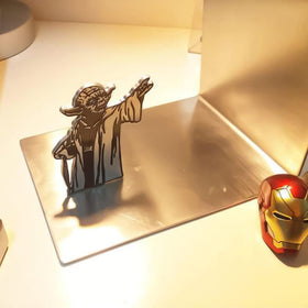 LAIX Master Yoda Force Bookend with double-sided patterns for flexible display