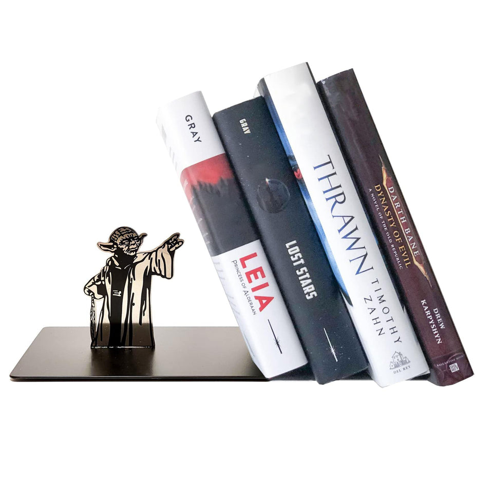 LAIX Master Yoda Force Bookend showing inside-access to easily pull the first book