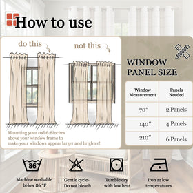 Lajode panels measure 52x84 inches, fitting most standard windows.