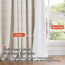 Lajode curtains with white thermal backing help moderate indoor temperatures.