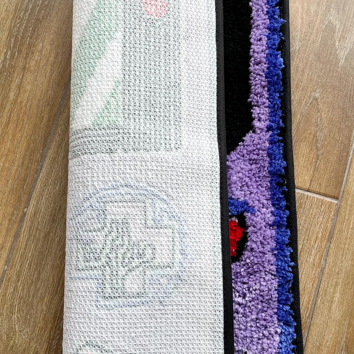 LAKEA Anti-slip doormat design keeps the rug in place during play.