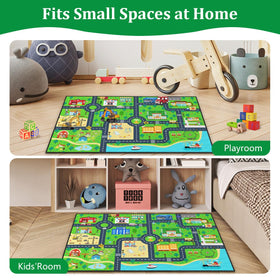 LakeFVGK compact 24x36 inch rug fits small spaces and tight corners.