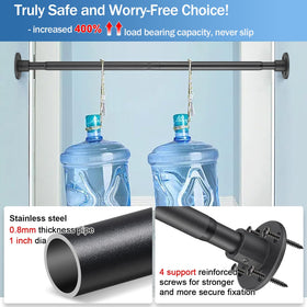 LAKEROD industrial shower curtain rod adds rugged style to any bathroom.