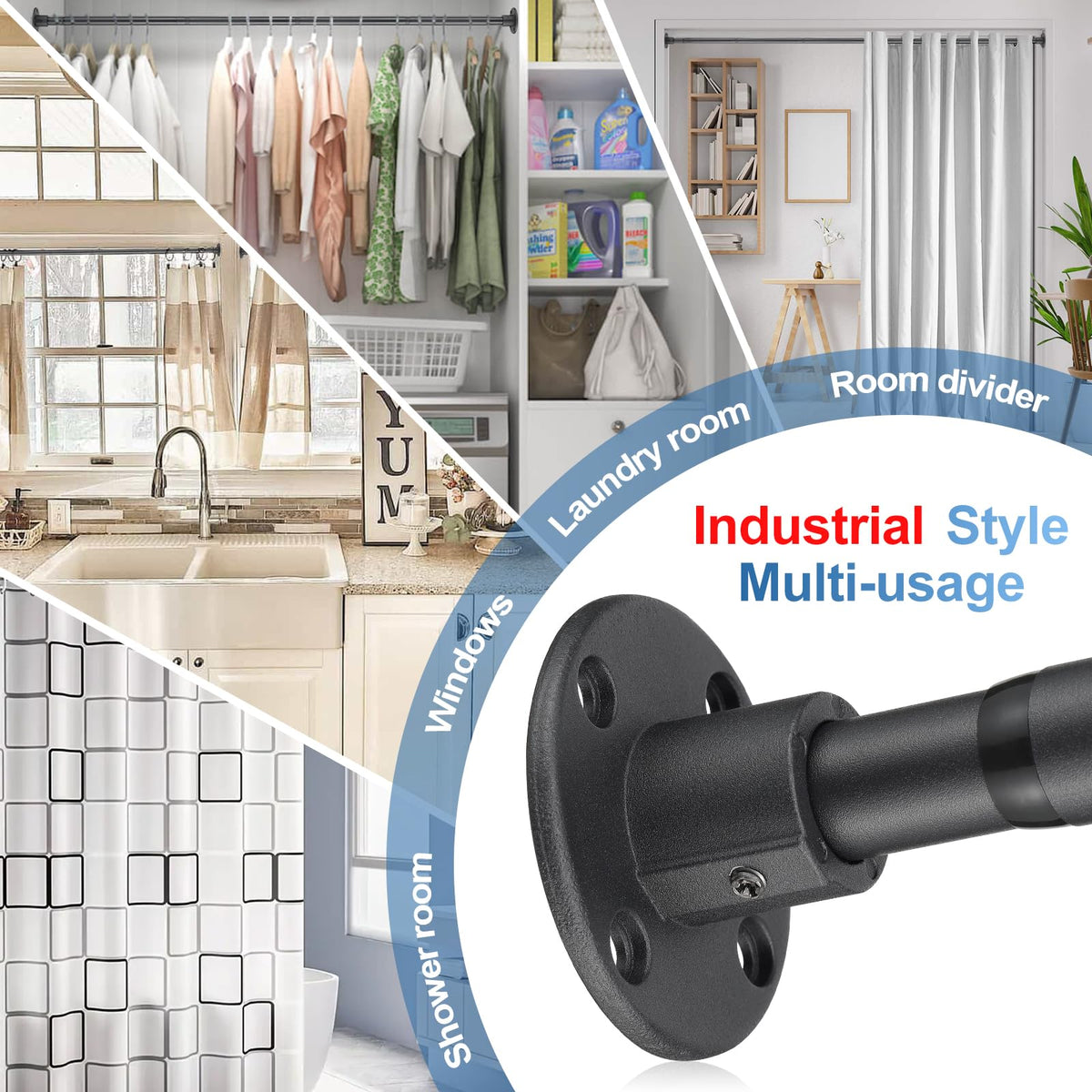 LAKEROD wall-mounted setup includes all necessary hardware.