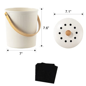 LALASTAR compost bin is dishwasher safe for easy cleaning.