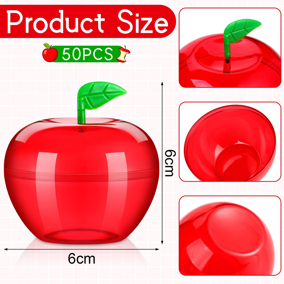 Lallisa apple container centerpiece, ideal table decoration that stores small treats.
