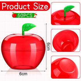 Lallisa apple container filled with candies, ready for gifting.