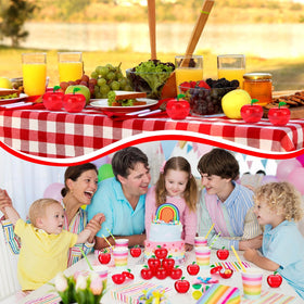 Lallisa apple containers on tables at events, a charming decorative accent.