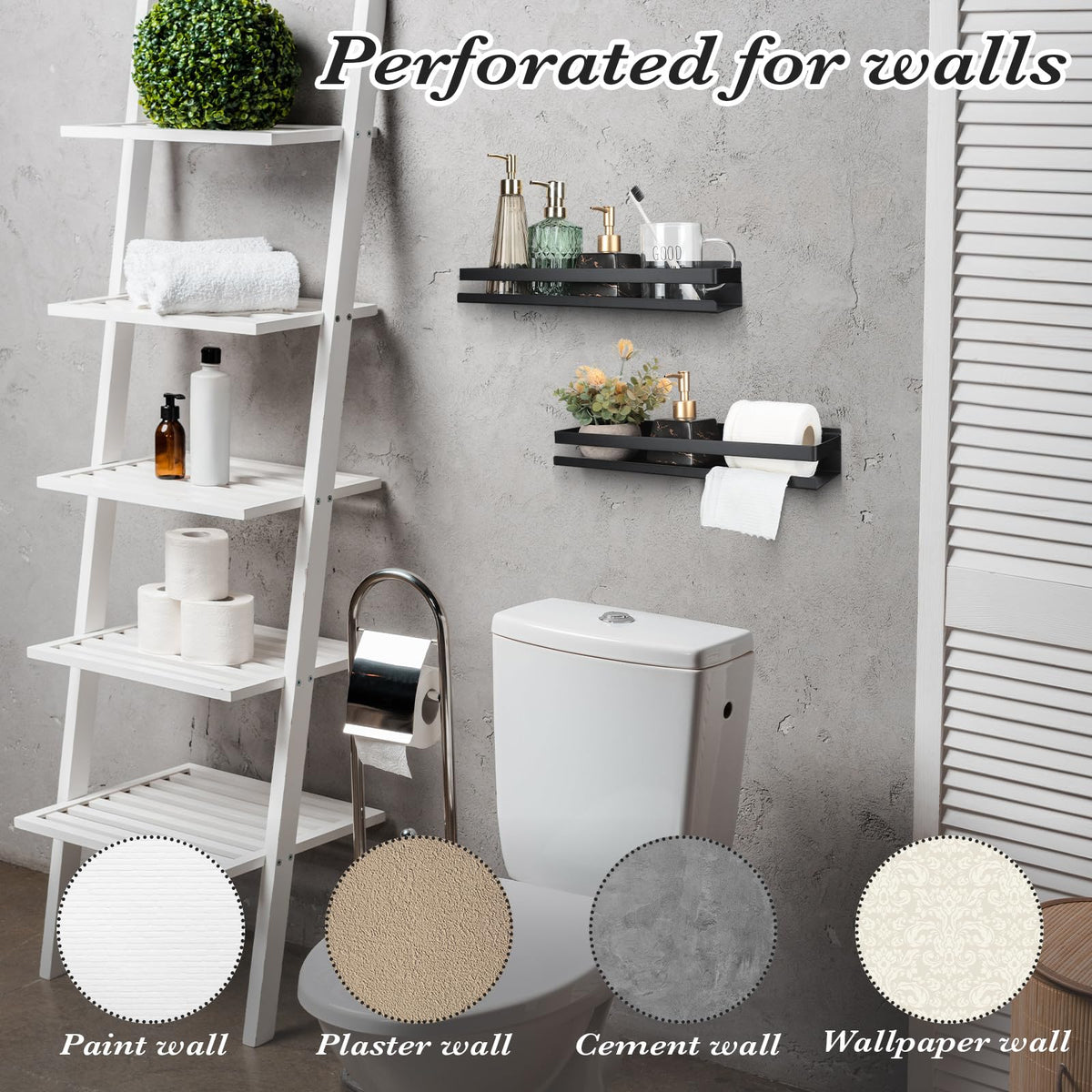 Lallisa hidden cover conceals screws for a clean look.