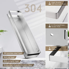 Lallisa shower shelf showing hardware included