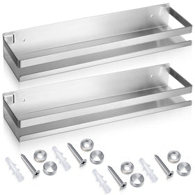 Lallisa two-piece stainless steel shelf wall mounted for bathroom