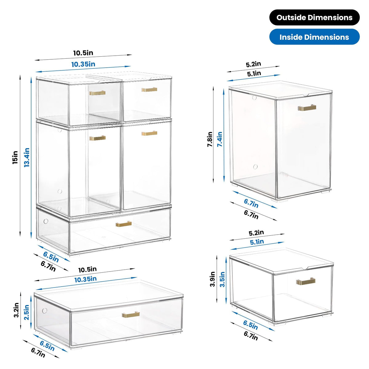 LALOBLUE bottle storage organizer tall drawer holds bottles upright for easy access