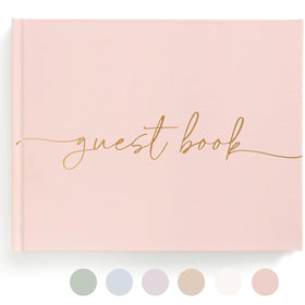 Lamare blank-page wedding guestbook cover for lasting memories.