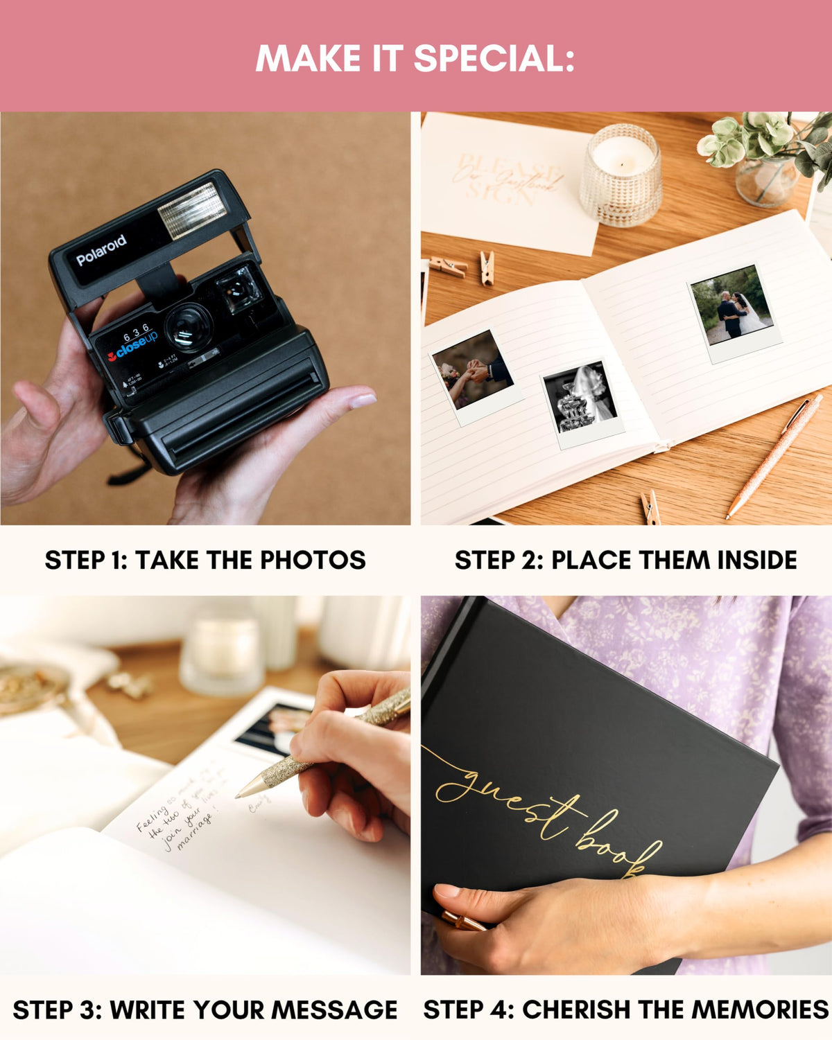 Lamare memory-keeping sign-in book captures notes and photos