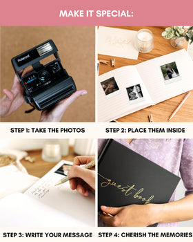 Lamare memory-keeping sign-in book captures notes and photos