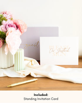 Lamare wedding guestbook alternative offers a stylish sign-in experience.