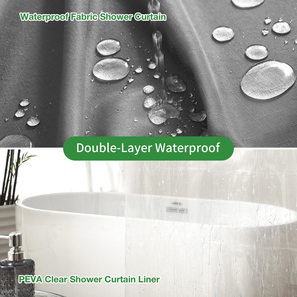 Lameirose double-layer waterproof system keeps water inside the shower.