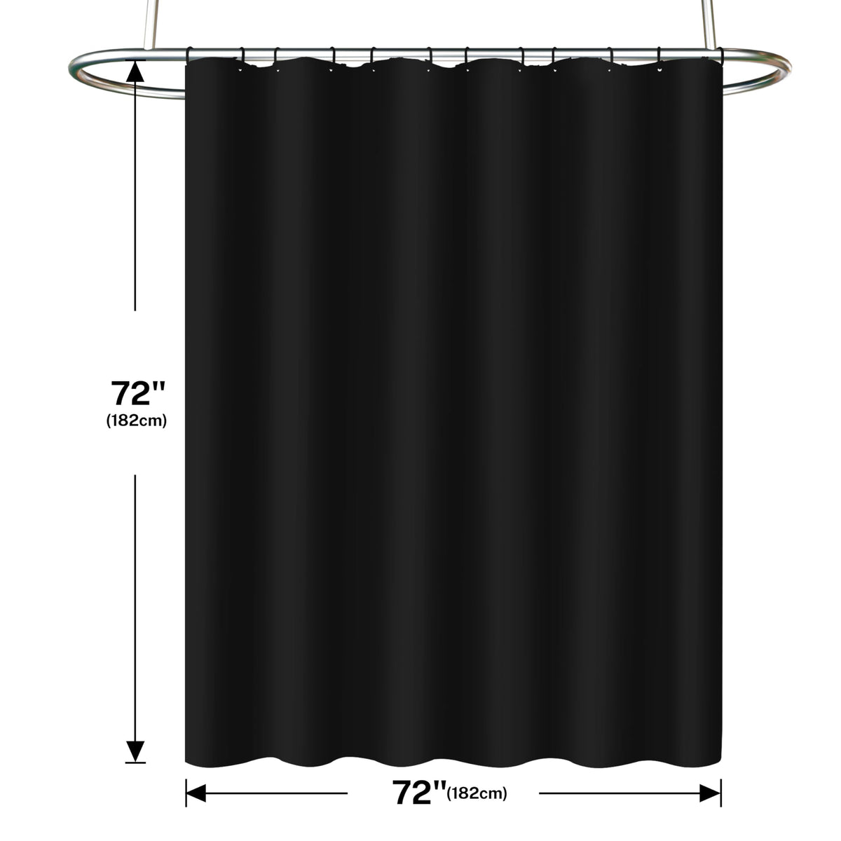 Lameirose easy-install shower rod connection shown for quick setup.