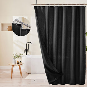 Lameirose machine-washable fabric curtain ready for easy cleaning.