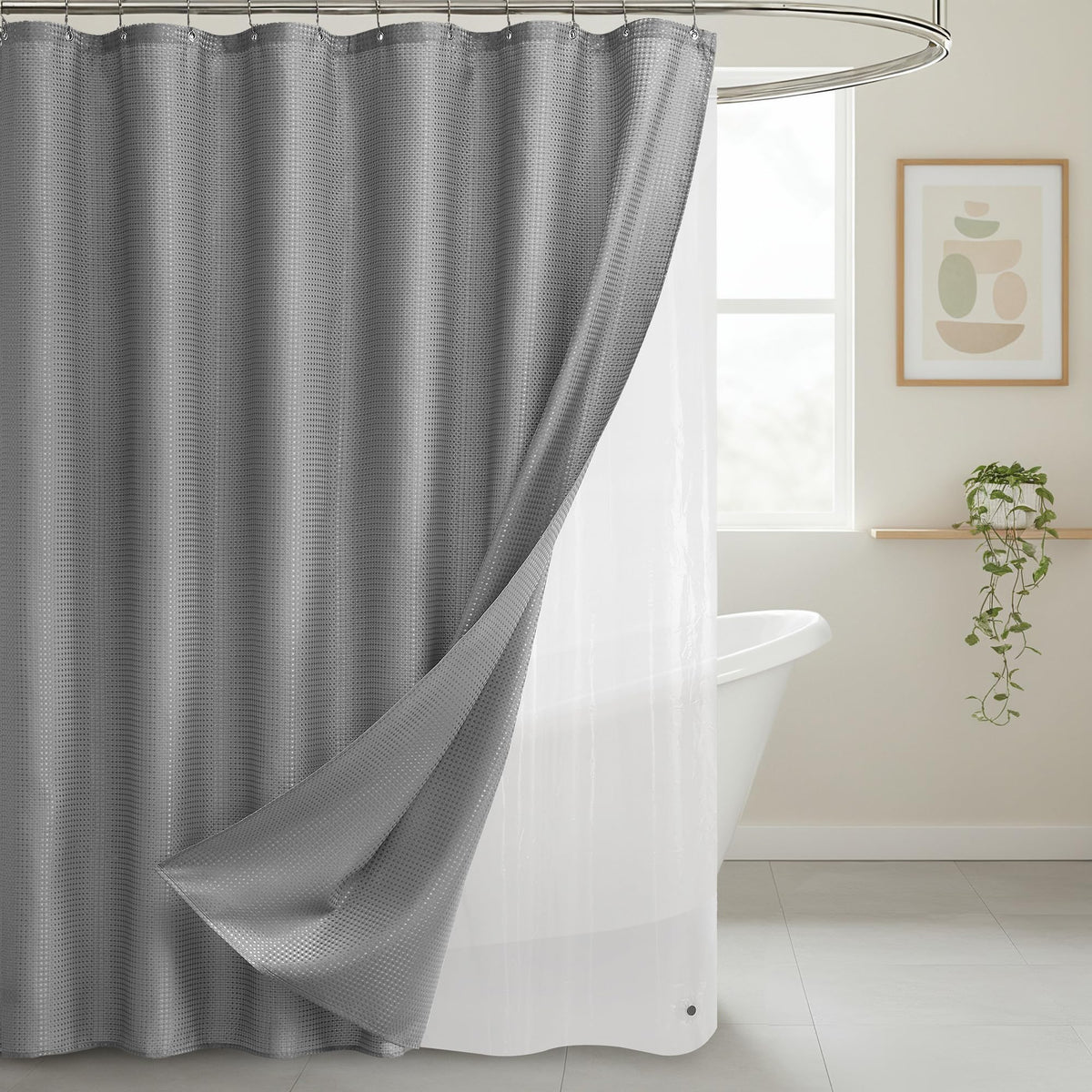 Lameirose modern bathroom decor setup adds timeless style.