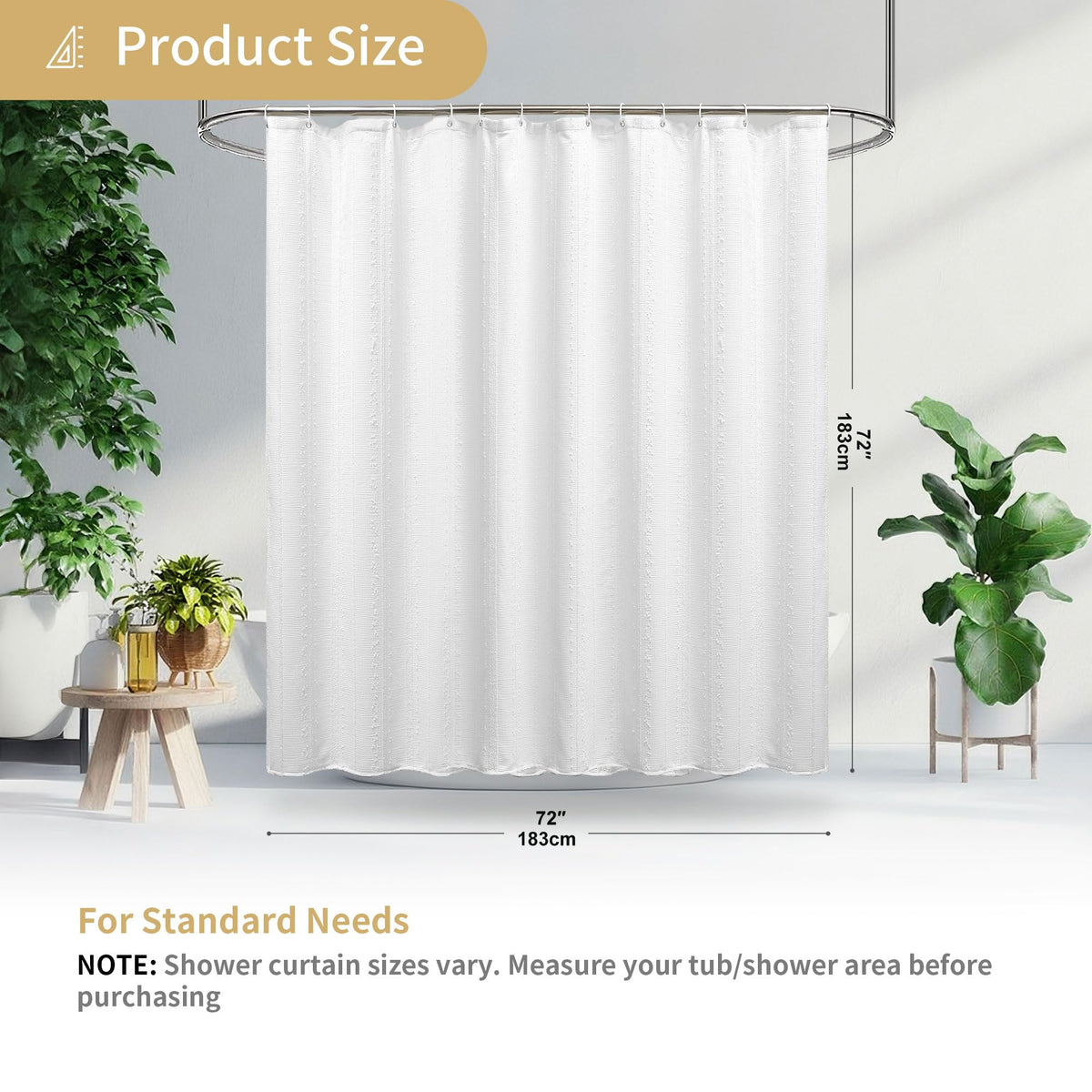 Lameirose white curtain complements hotel and rental properties with timeless appeal.