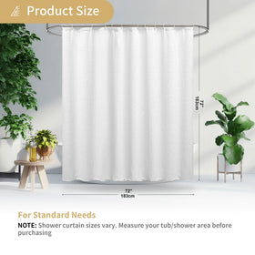 Lameirose white curtain complements hotel and rental properties with timeless appeal.