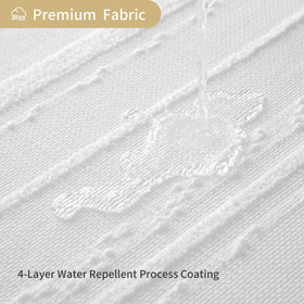 Lameirose textile curtain brings soft texture and warmth to guest bathrooms.