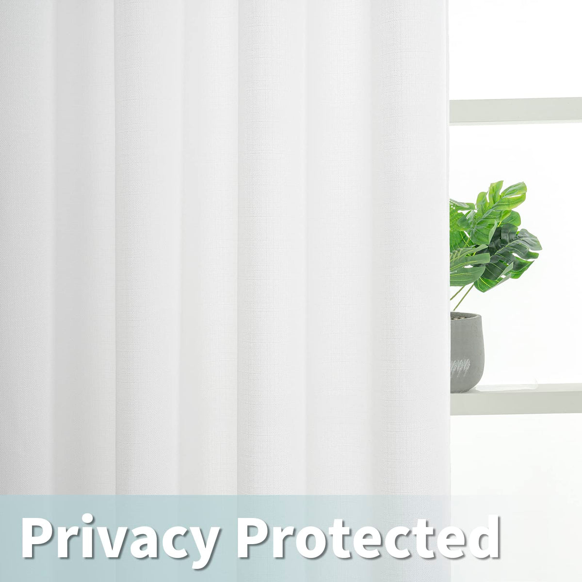 LAMIT light-filtering curtains soften sunlight for a comfortable glow