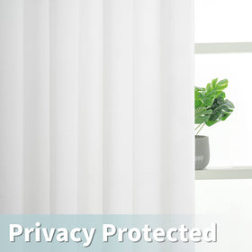 LAMIT light-filtering curtains soften sunlight for a comfortable glow