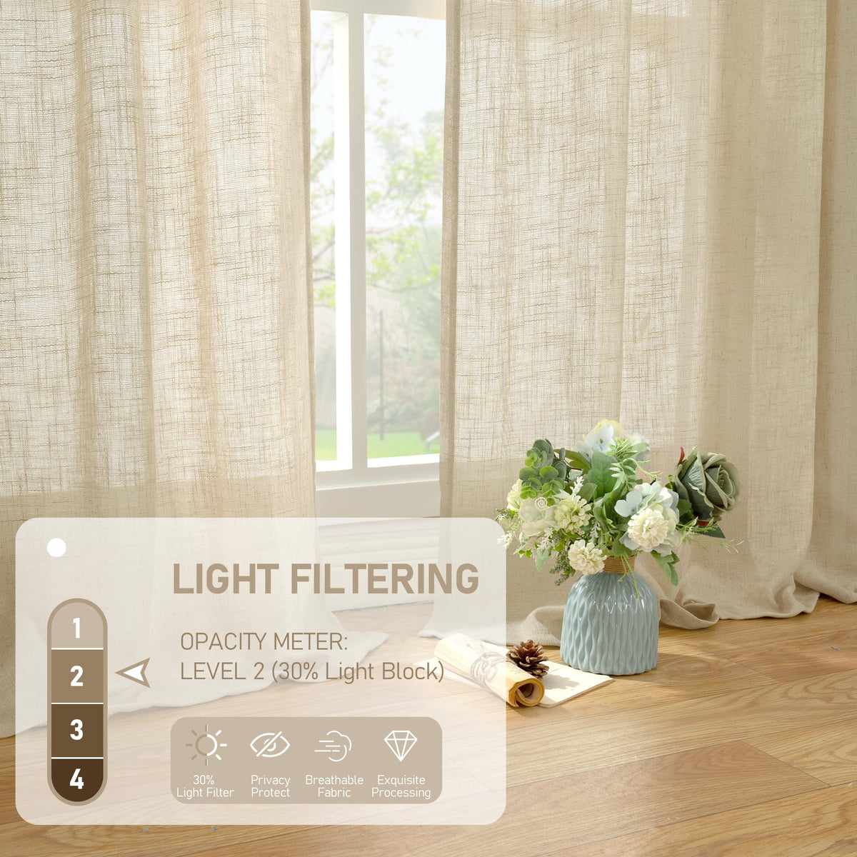 LAMIT linen texture close-up highlights natural weave and depth.