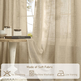 LAMIT versatile curtains suit living and dining areas with chic farmhouse vibe.