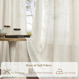 LAMIT machine-washable curtains for easy care and longevity.