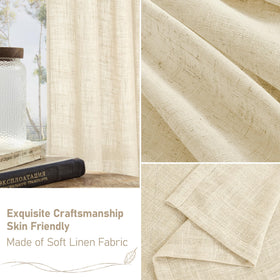 LAMIT airy weave offers privacy with hazy indoor shadows.