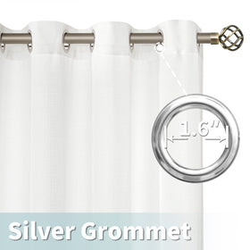 LAMIT privacy-friendly drapes with denser weave for daytime privacy