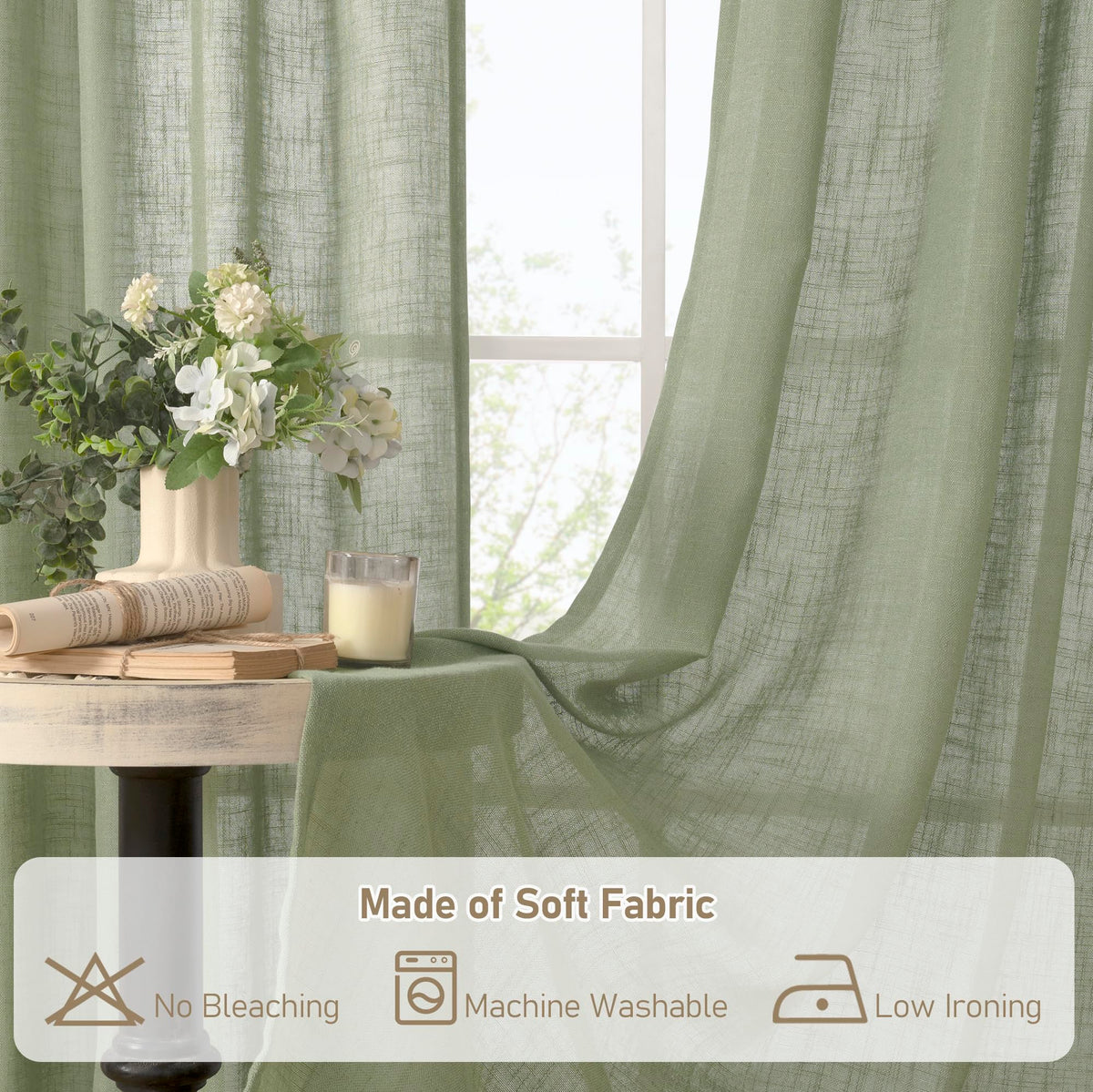 LAMIT machine washable curtains simplify care after daily living