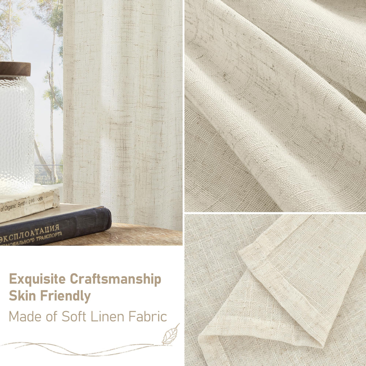 LAMIT soft-glow curtains create a warm, inviting ambiance.
