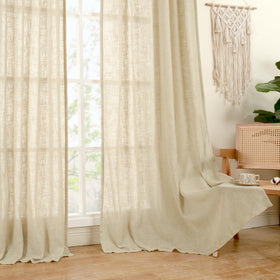 LAMIT two-panel curtains frame windows with balanced light and privacy.