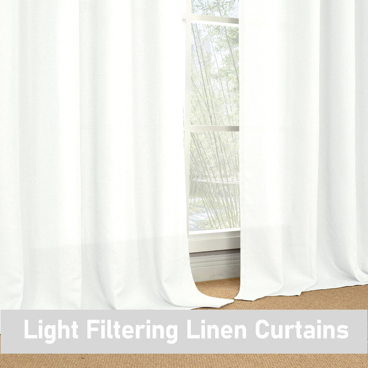 LAMIT living room and farmhouse decor with versatile white linen style.